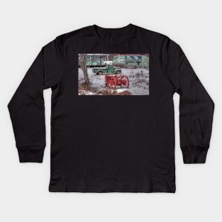 Rural Maine Living Kids Long Sleeve T-Shirt